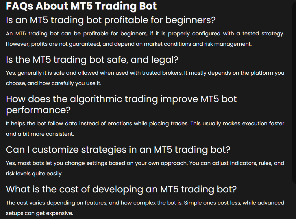 MT5 Trading Bot gallery image