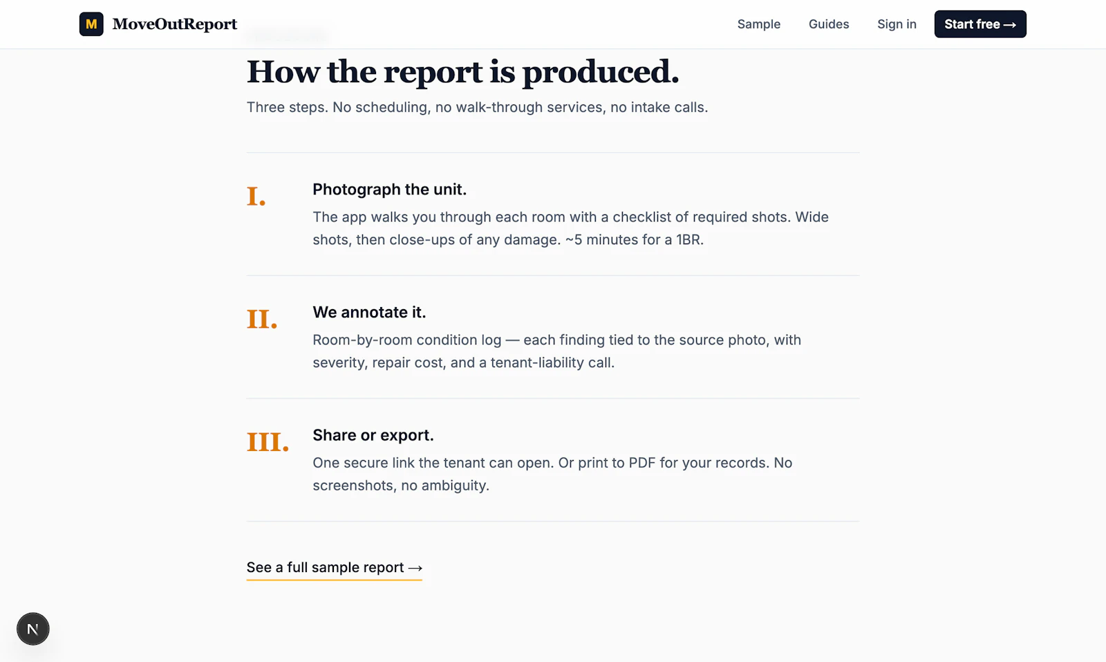 MoveOutReport screenshot 2