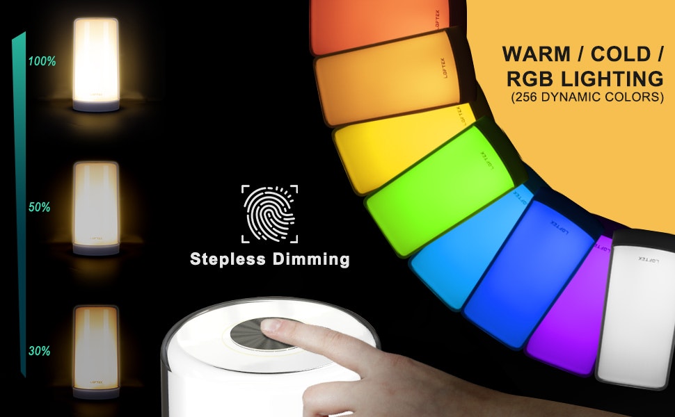 LED RGB Touch Sensor Lamp gallery image