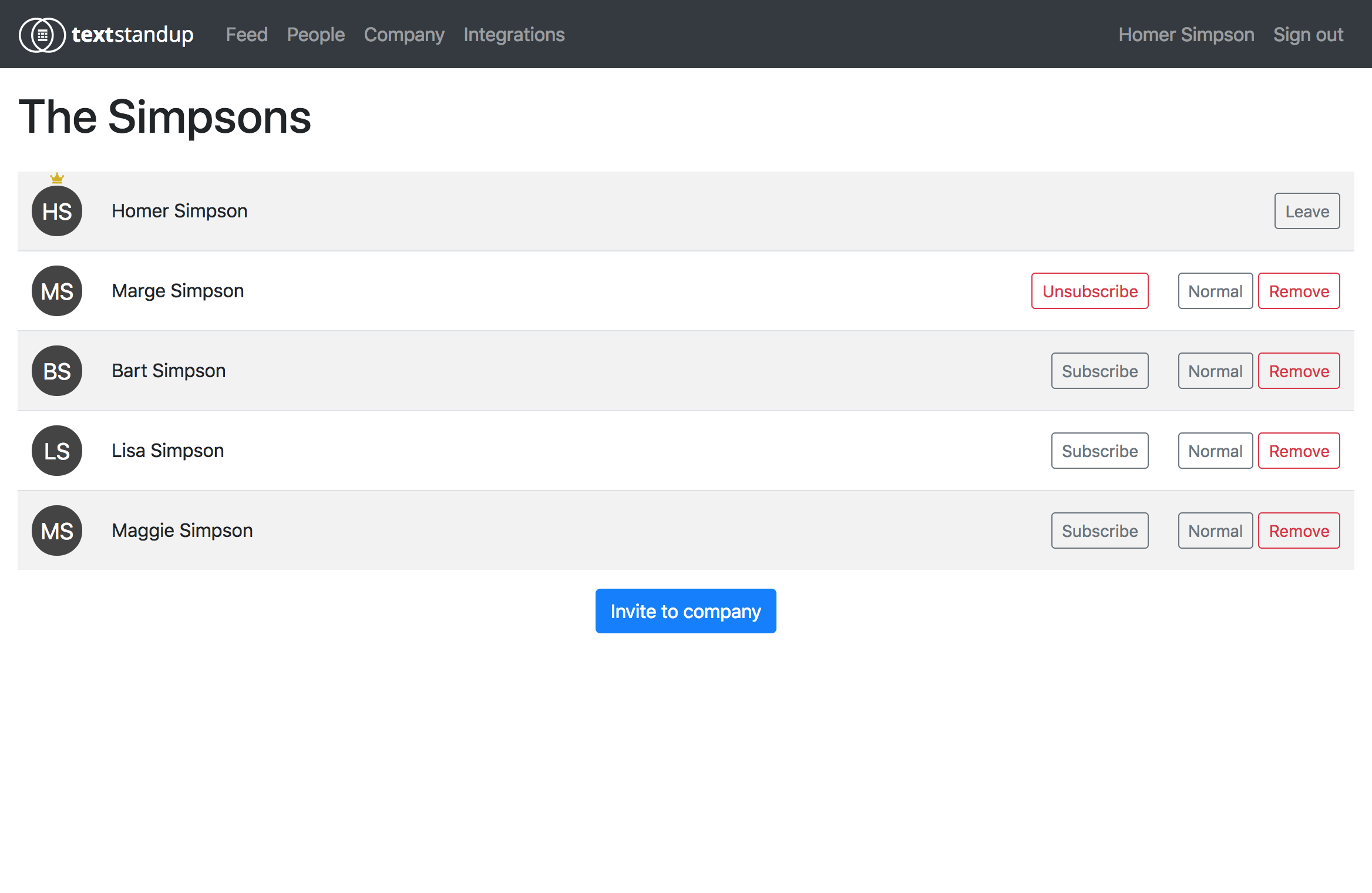 Textstandup gallery image