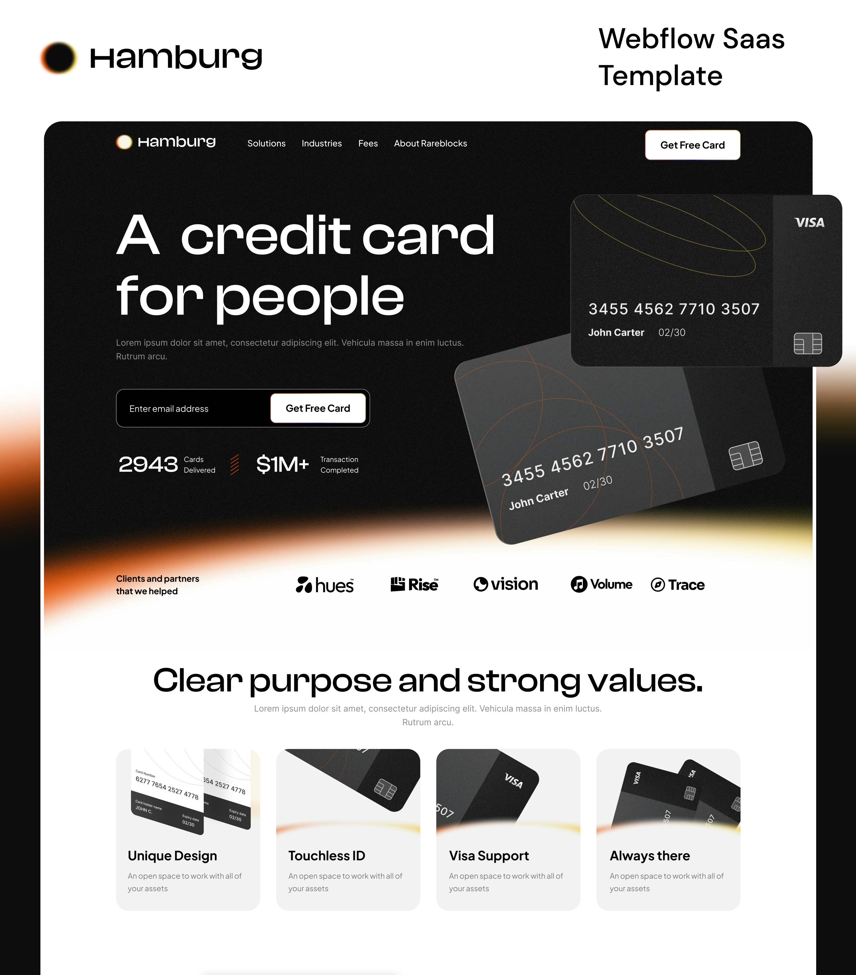 Media Hamburg Finance - Templat kewangan aliran web premium 1