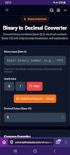 Binary to Decimal Converter gallery image