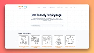 Bold and Easy Coloring Pages gallery image