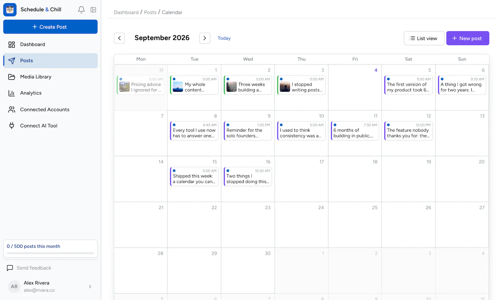 Schedule & Chill screenshot 5