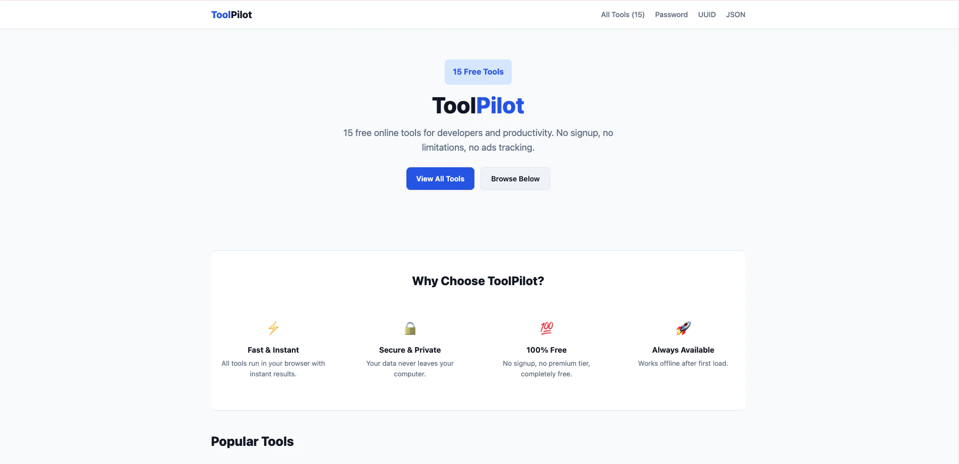 ToolPilot 대표 미리보기