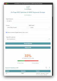 GrowMatic SEO Chrome Browser Extension