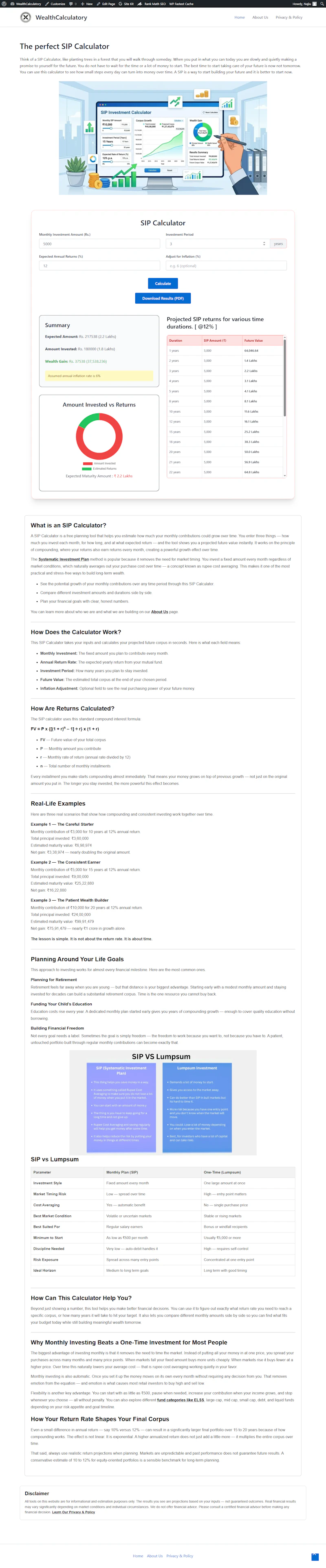 WealthCalculatory screenshot 3