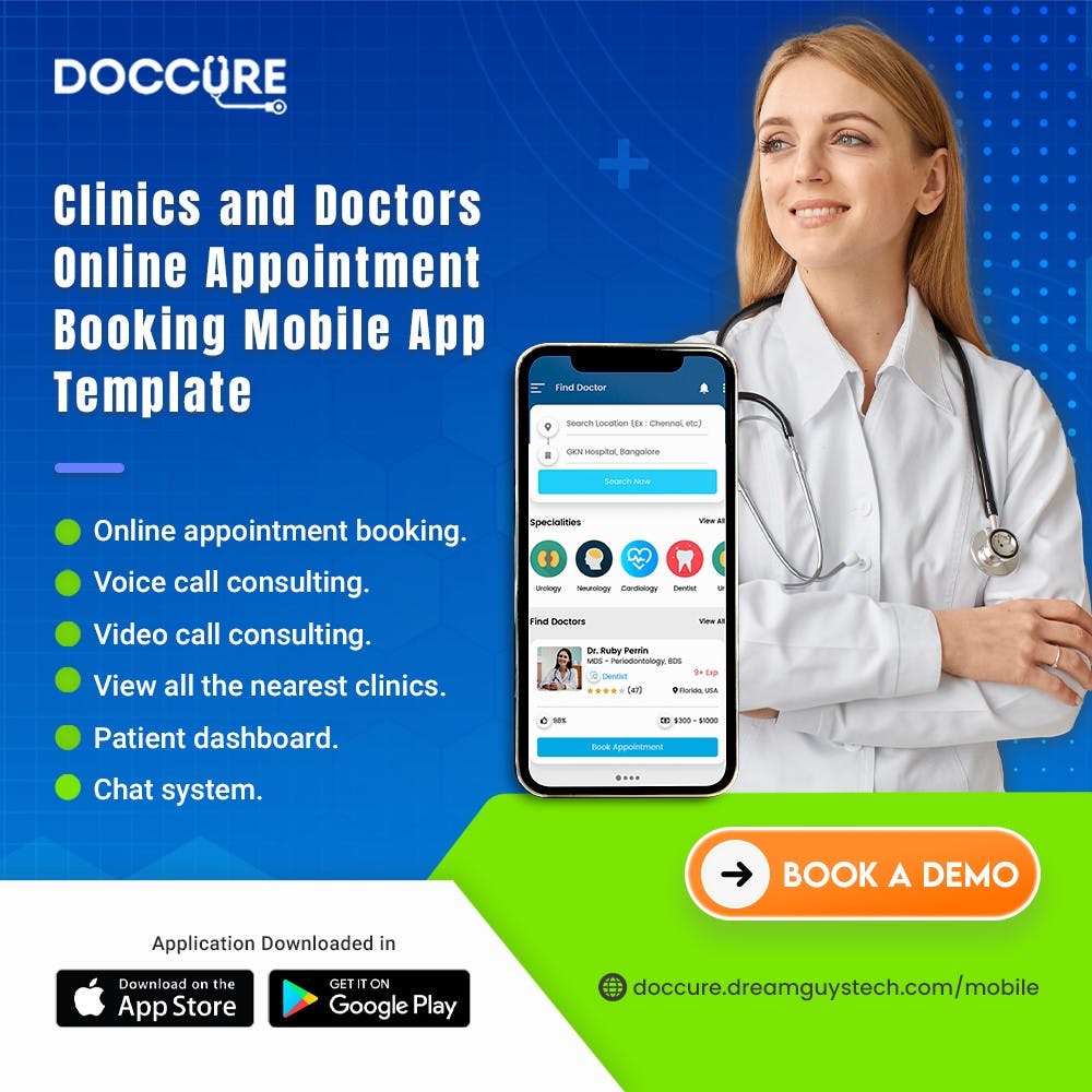 Doctors Booking Mobile App Template media 1