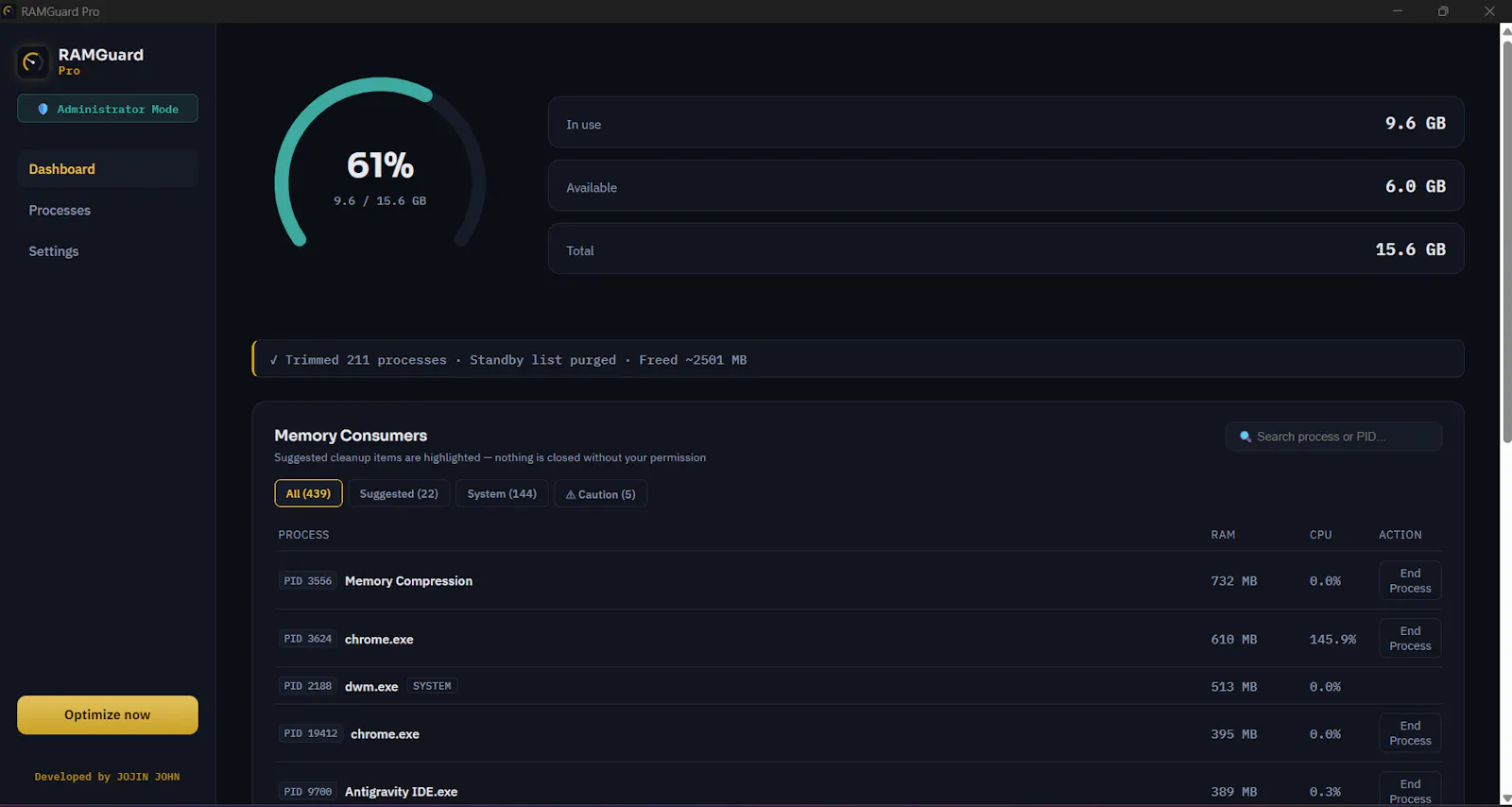 RAMGuard Pro screenshot 1