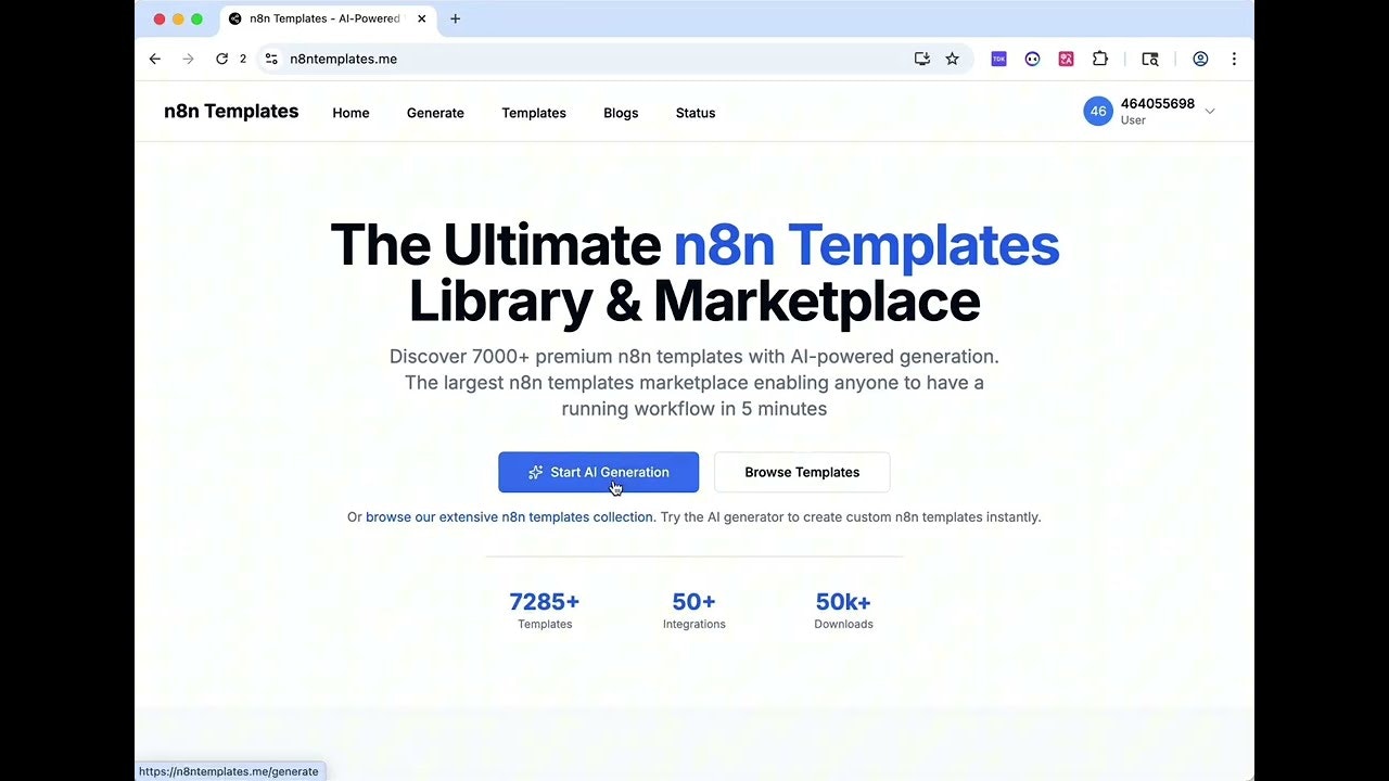 My n8n Templates gallery image