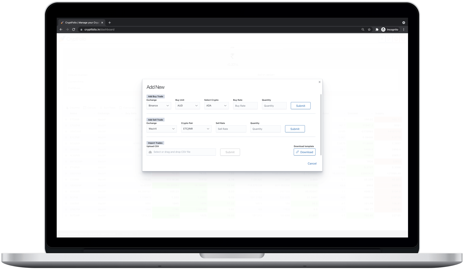 CryptFolio gallery image
