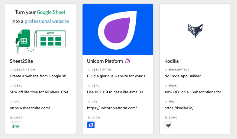 No Code Black Friday gallery image