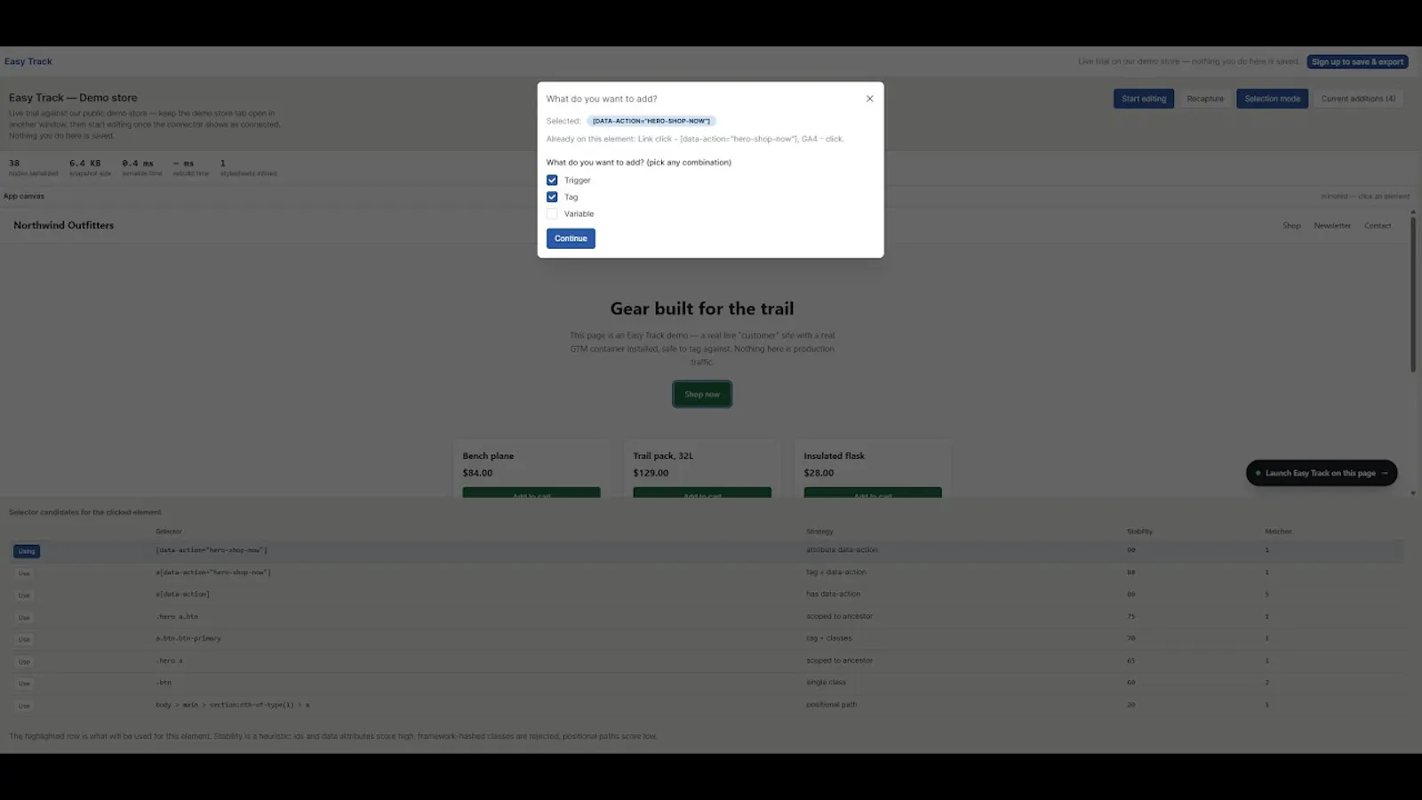 Easy Track screenshot 1 (video preview)