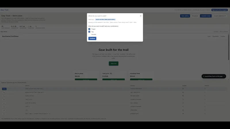 Easy Track screenshot 1 (video preview)