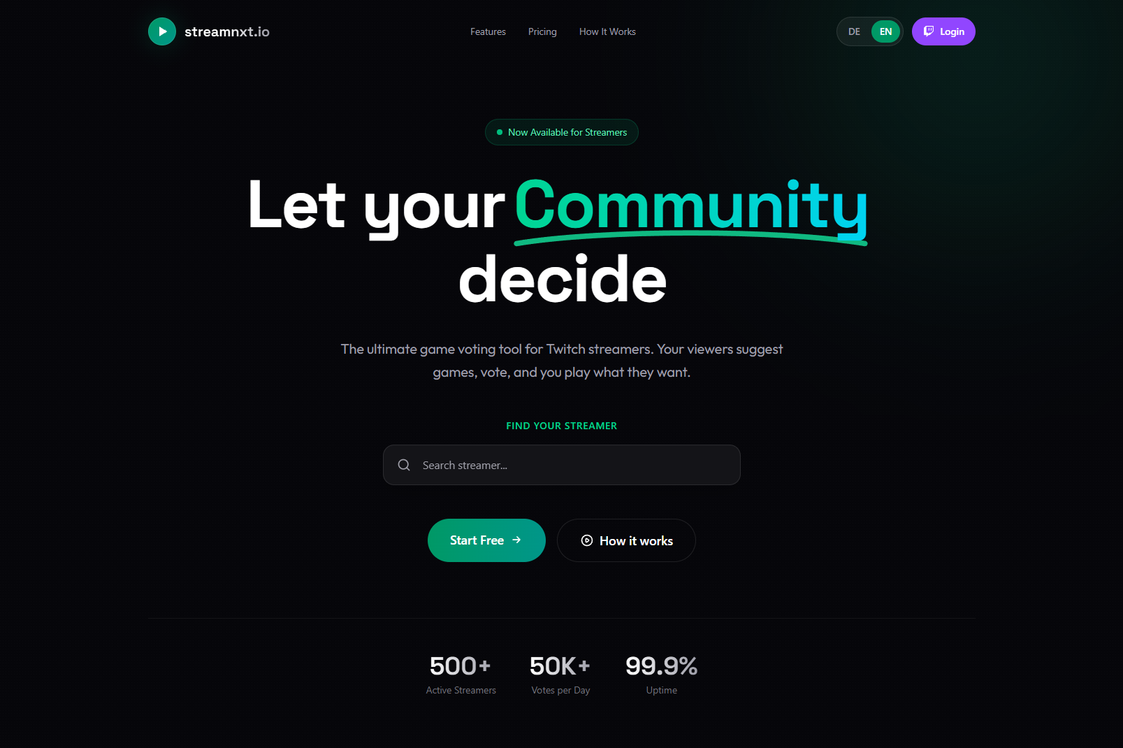 streamnxt.io - Screenshot 4 showing product features and functionality