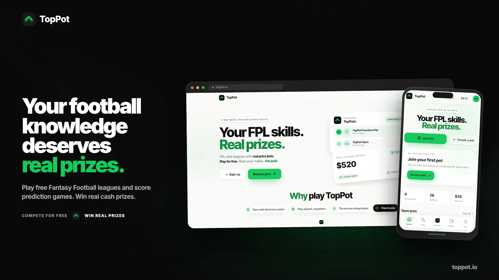 TopPot – Fantasy Sports & Predictions screenshot 2