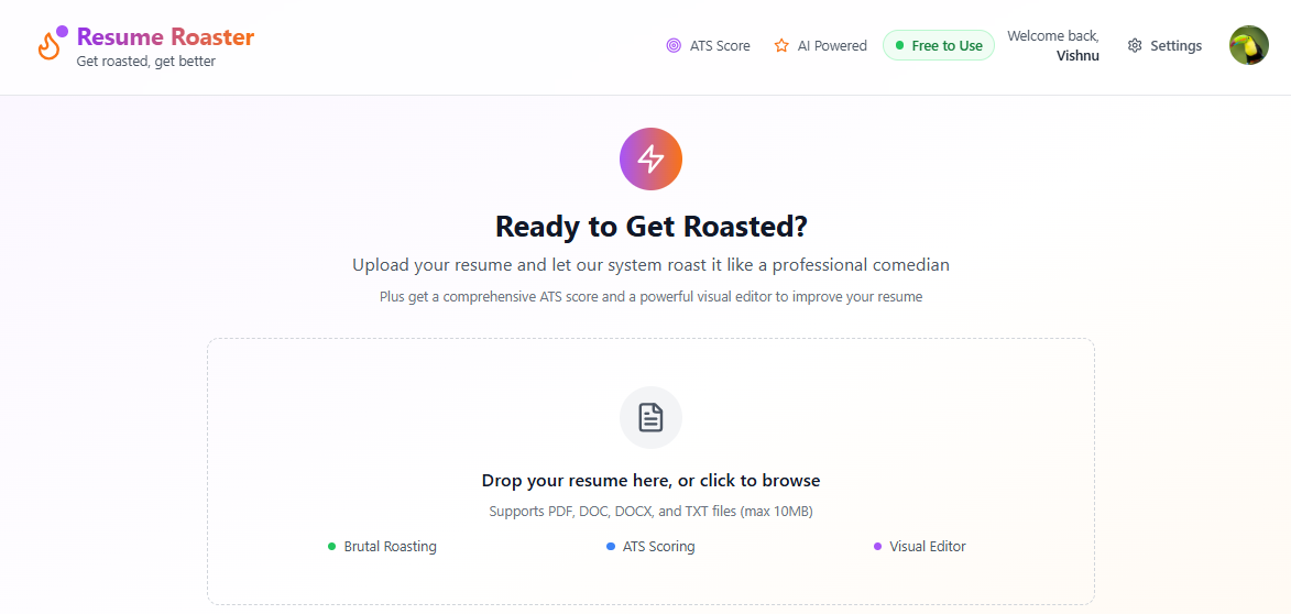 Resume Roaster gallery image