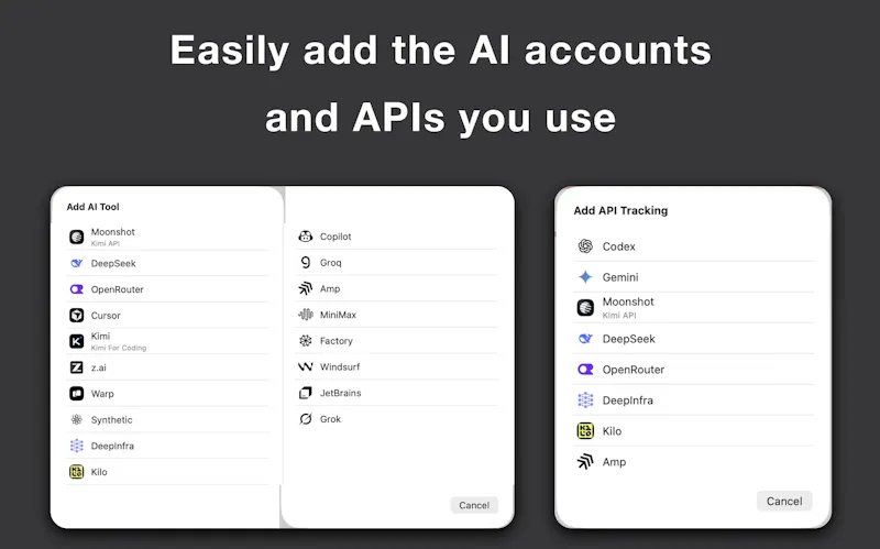 Fetchy: AI Usage Menu Bar screenshot 6