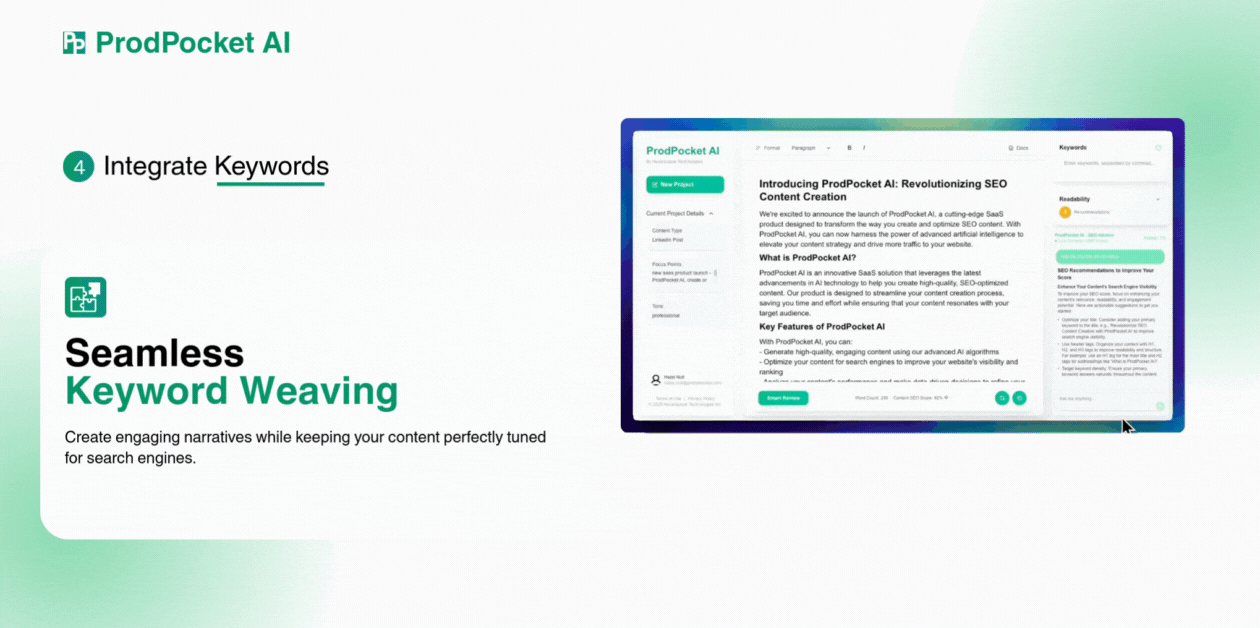 ProdPocket AI - Aumenta la creazione di contenuti senza il travolgente media 6