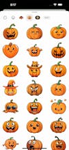 Pumpkin Emojis Sticker Pack gallery image