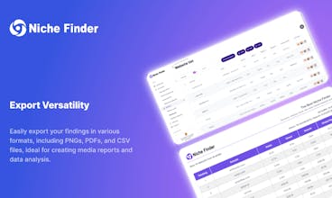 Niche Finder gallery image