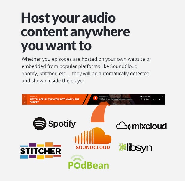 Megaphone- Audio Podcast WordPress Theme gallery image
