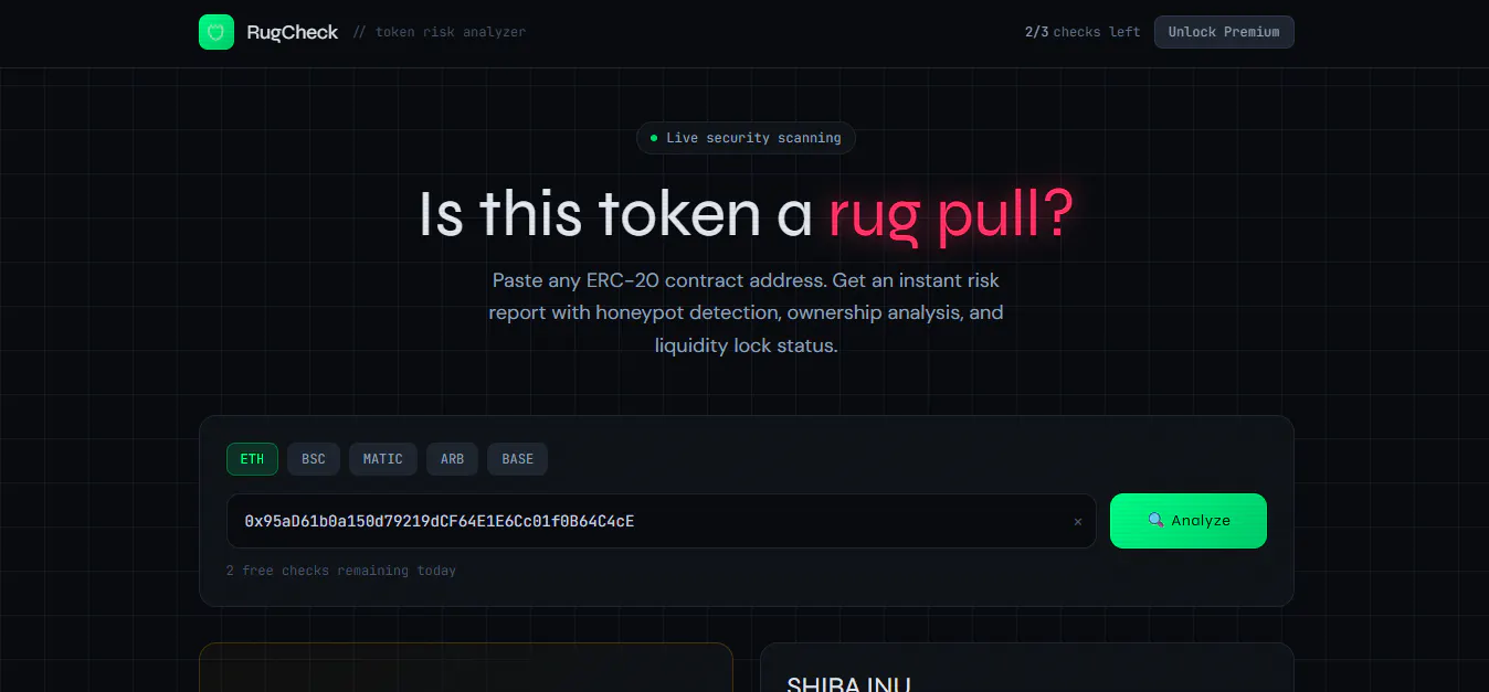 Banner del producto RugCheck