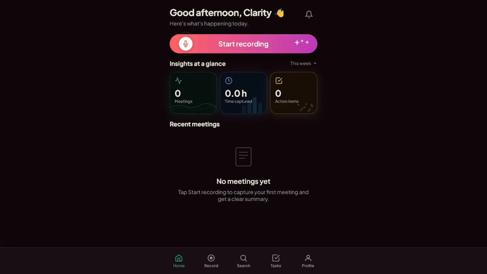 Clarity screenshot 2