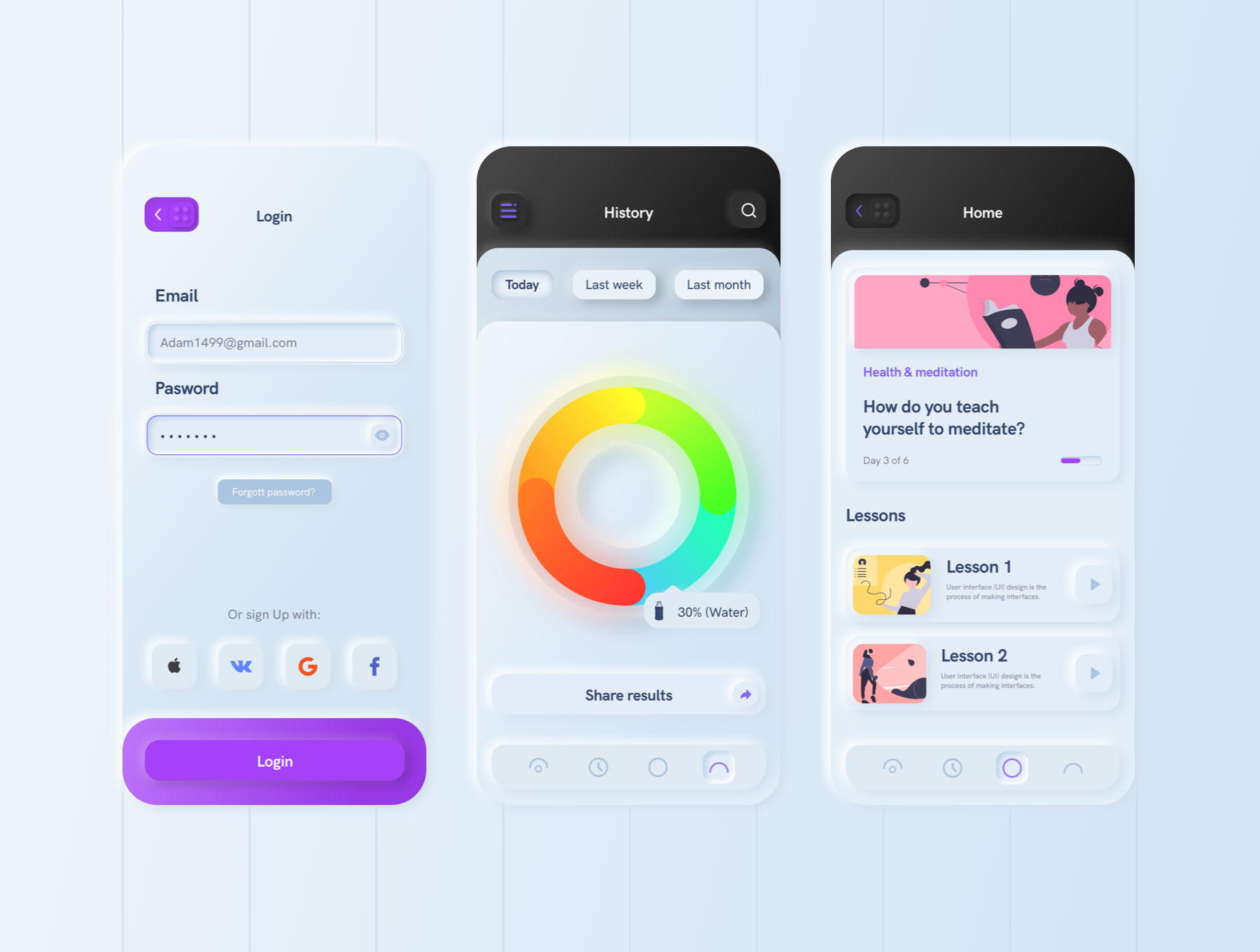 Skeo - Skeuomorphic UI Kit gallery image