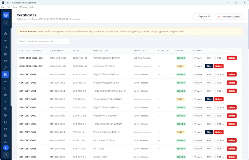 Cali V3 – Precision Calibration Software screenshot 8