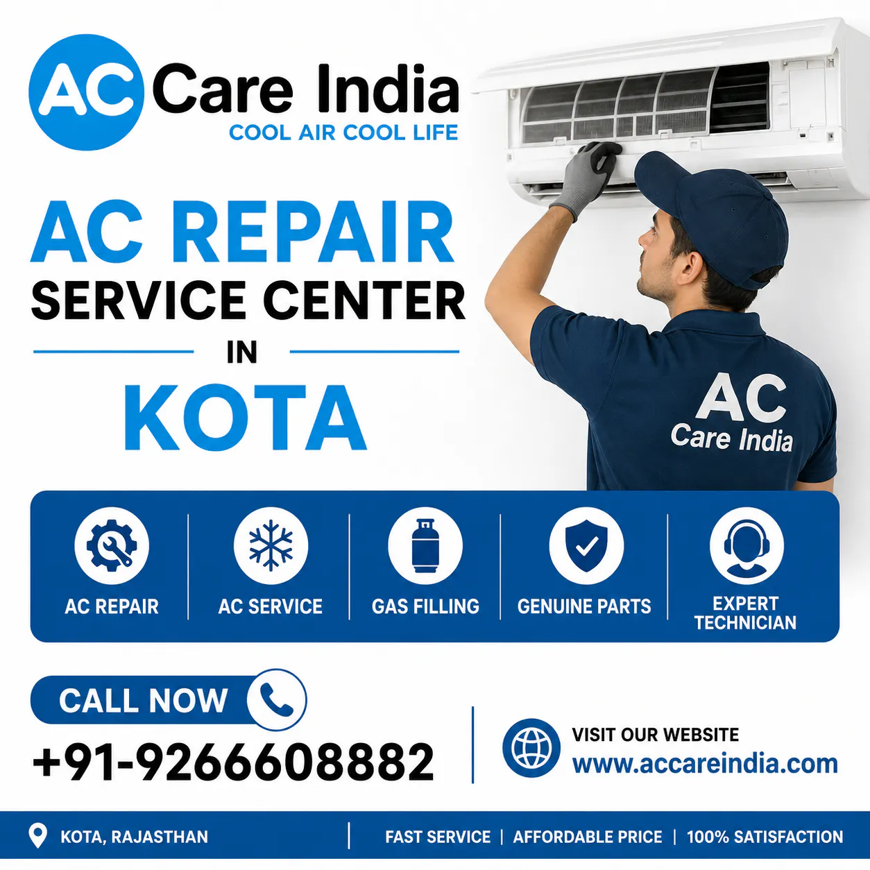 Banner del producto AC Repair Service Center Number in Kota