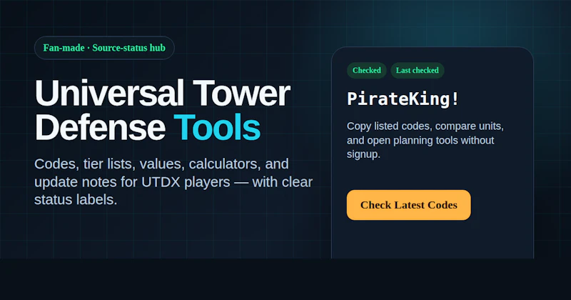 Universal Tower Defense Tools screenshot 1
