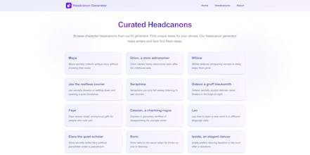 Headcanon Generator gallery image