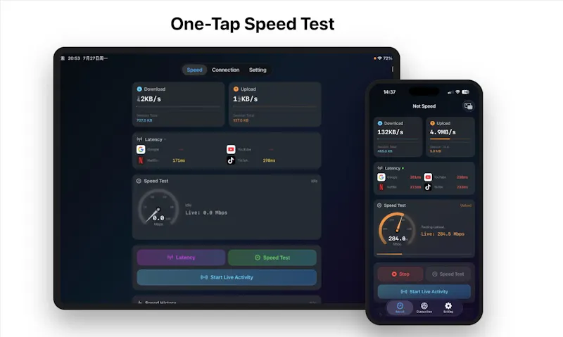 NetSpeed - Live Monitor screenshot 1