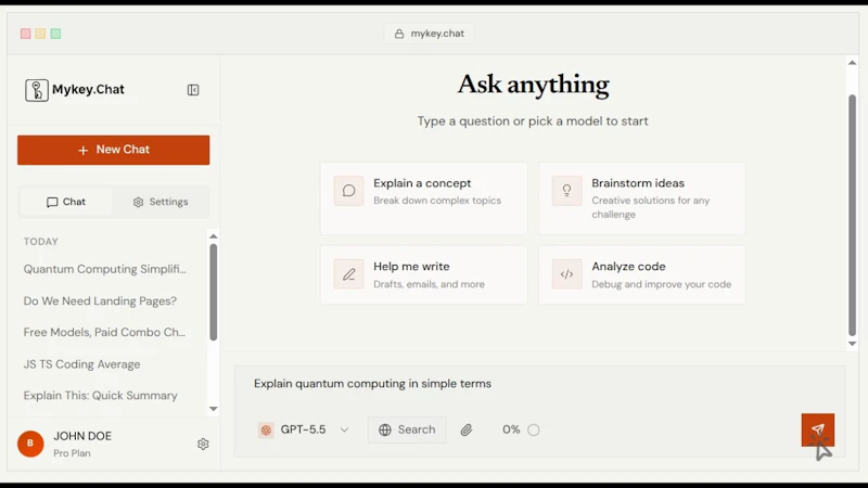 MyKey Chat screenshot 1 (video preview)