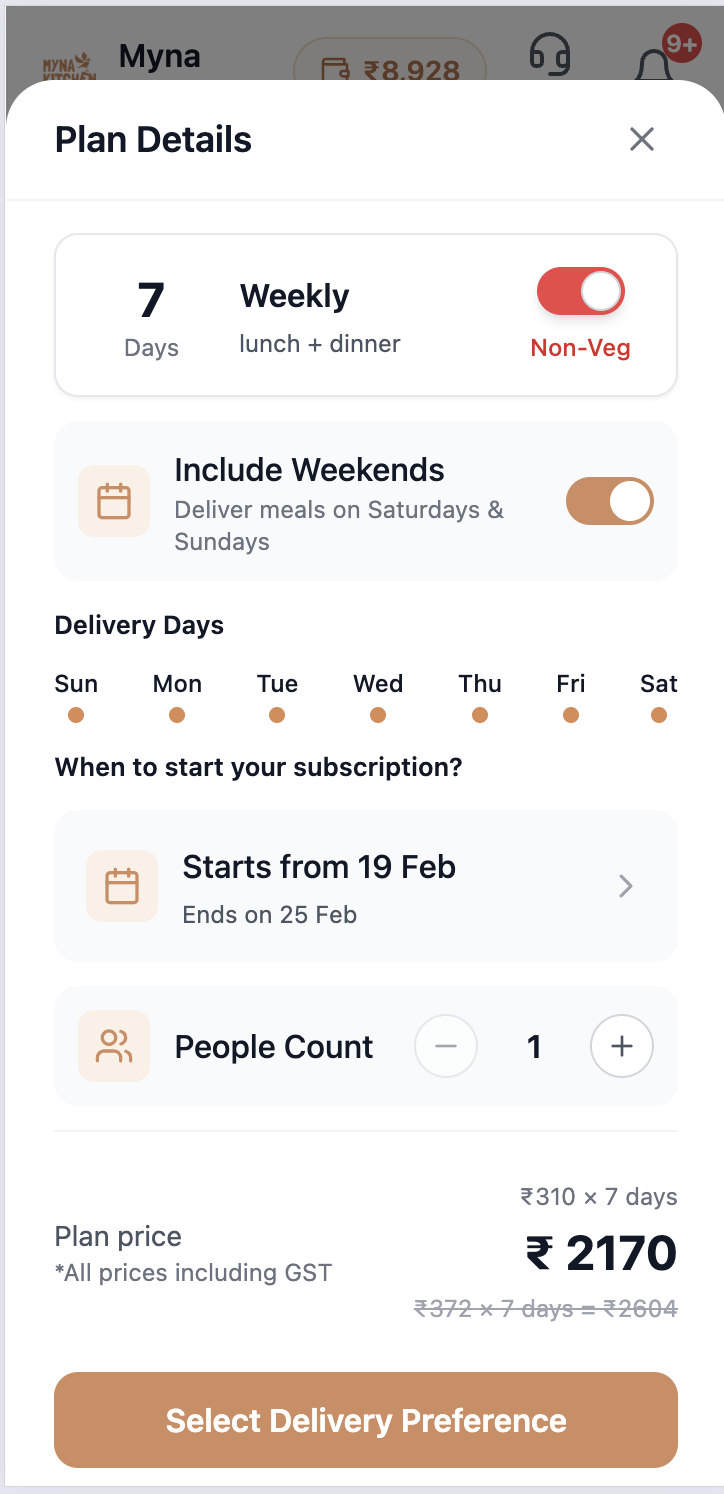 Myna Kitchen - Screenshot 3 showing product features and functionality