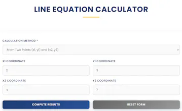 Line Equation Calculator gallery image