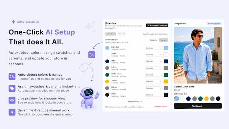 Varn - Product Variants and Swatches AI screenshot 3