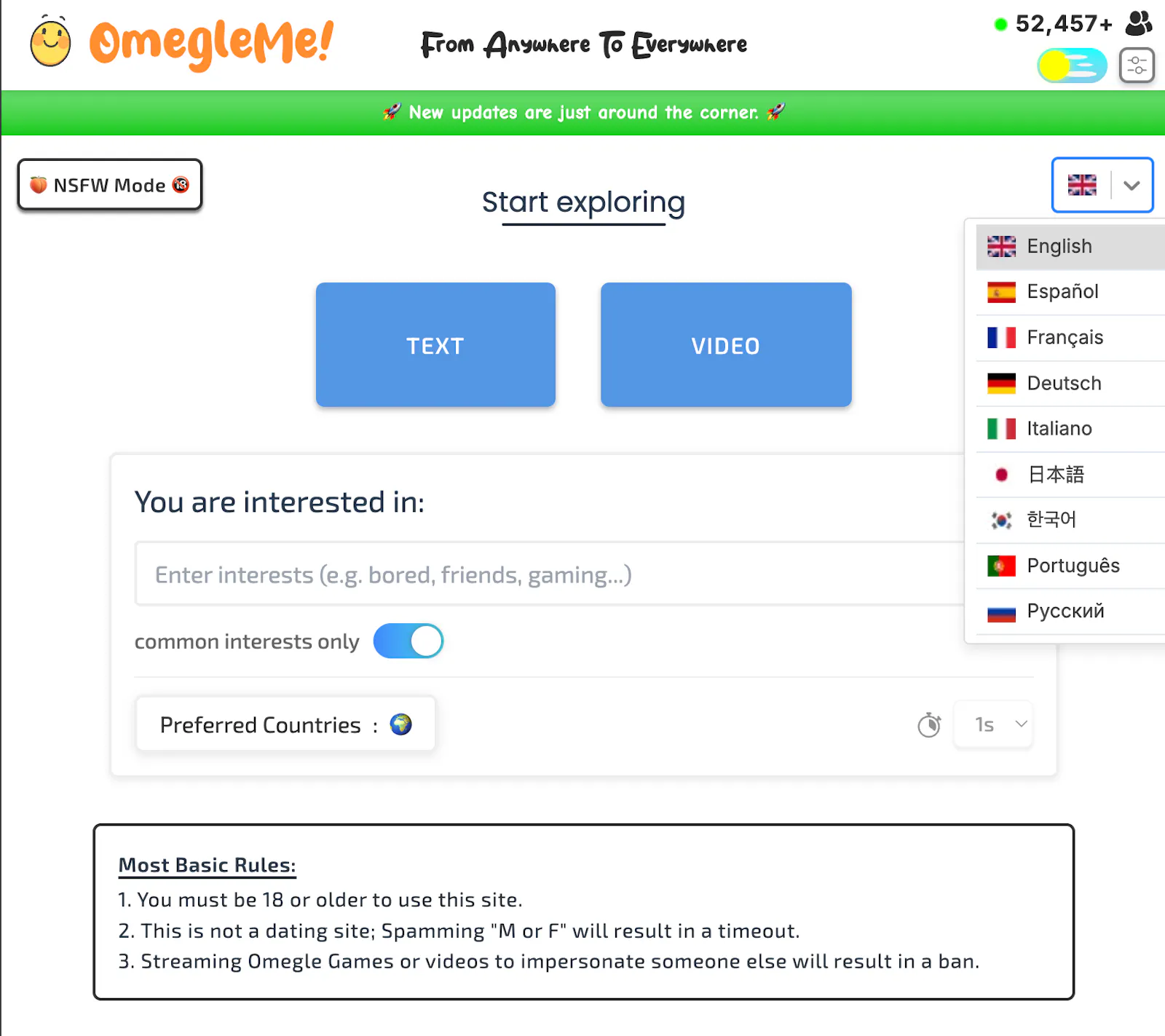Omegle App Online screenshot 1