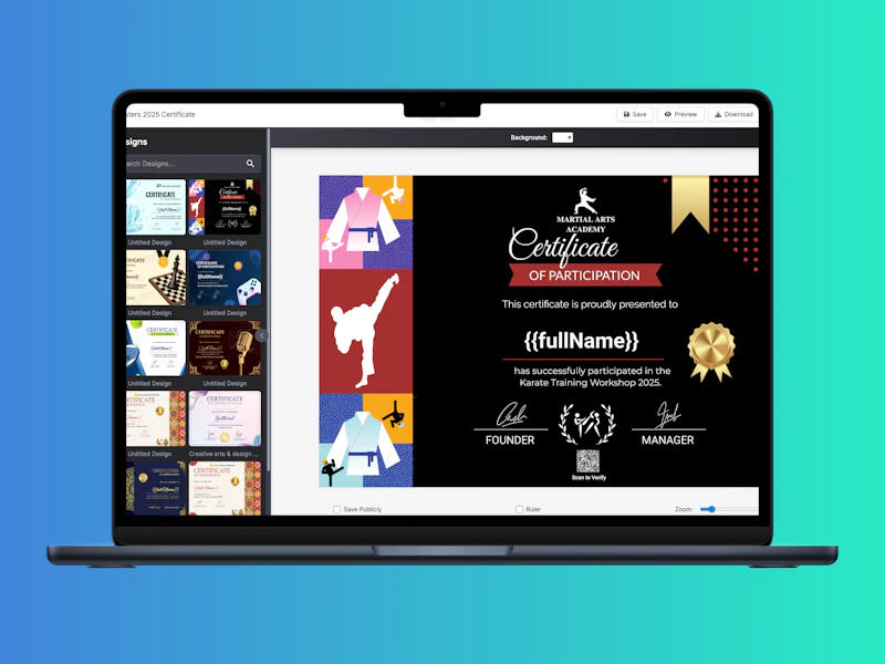 MixCertificate screenshot 2