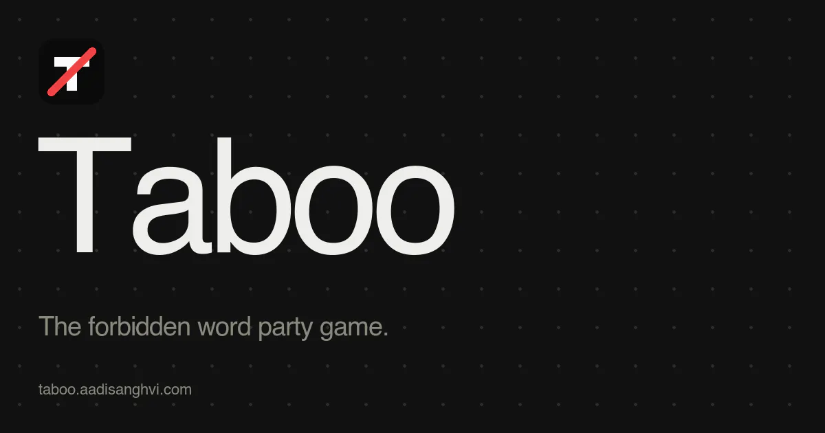 Taboo gallery image