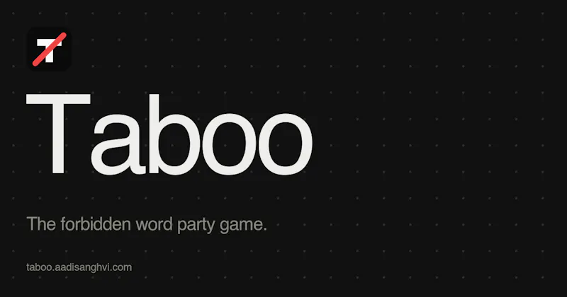 Taboo screenshot 2