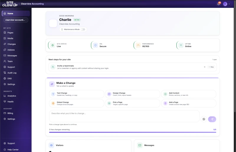 Hands Free Sites - Real Websites with AI screenshot 2