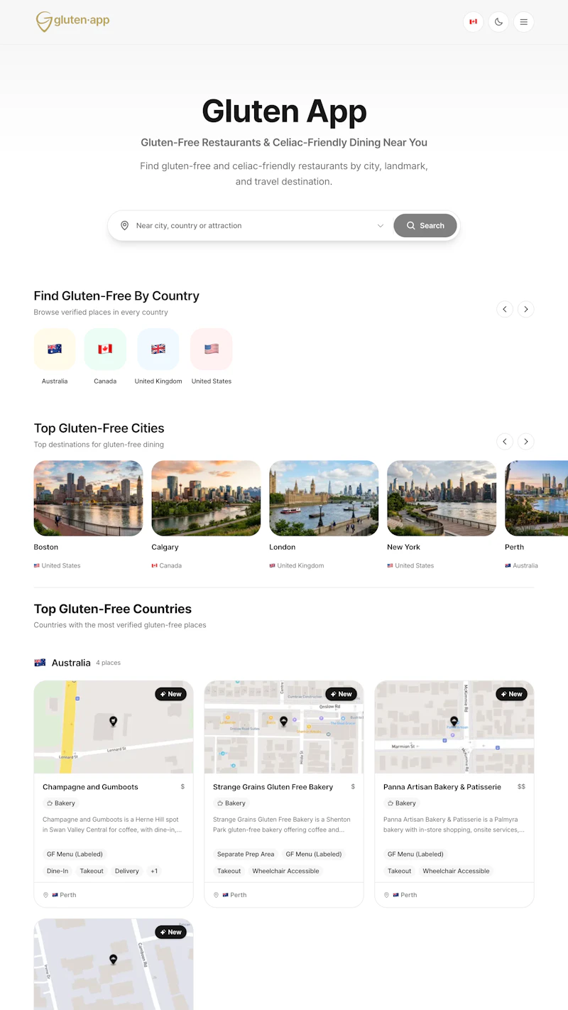 Gluten App screenshot 4