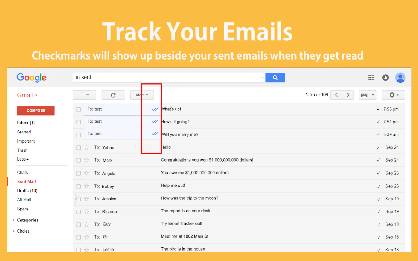 MailPixel screenshot 2
