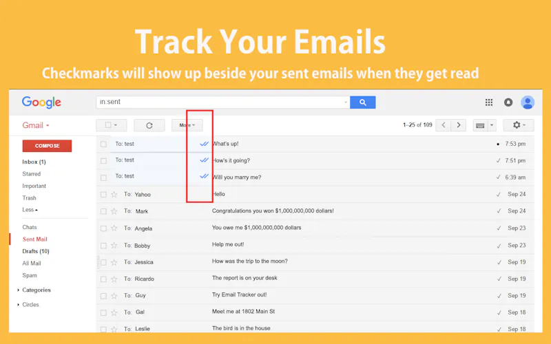 MailPixel screenshot 2