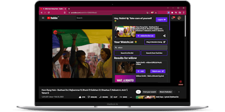batList - watchList for YouTube gallery image