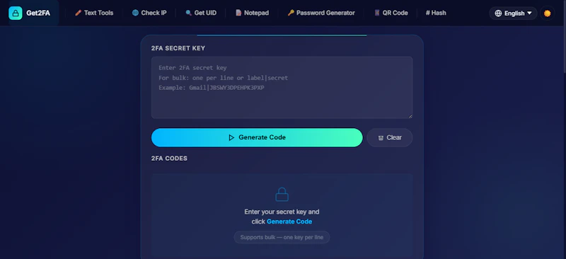 Get2FA screenshot 2