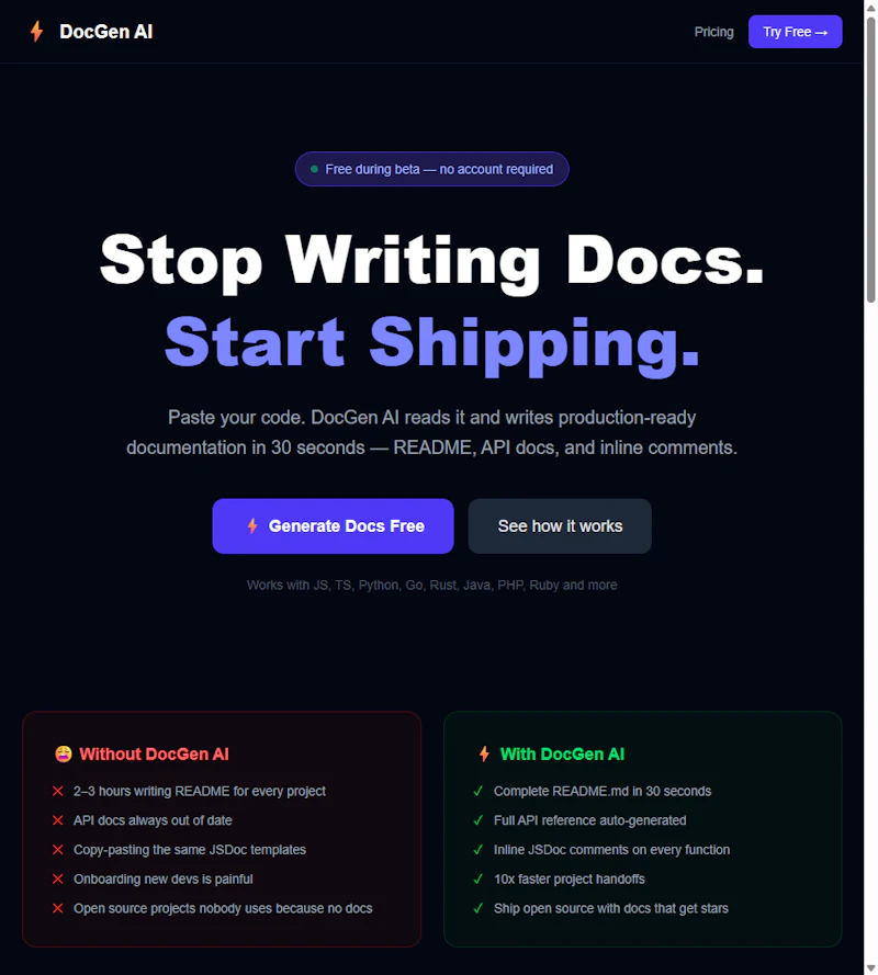 DocGen AI screenshot 2
