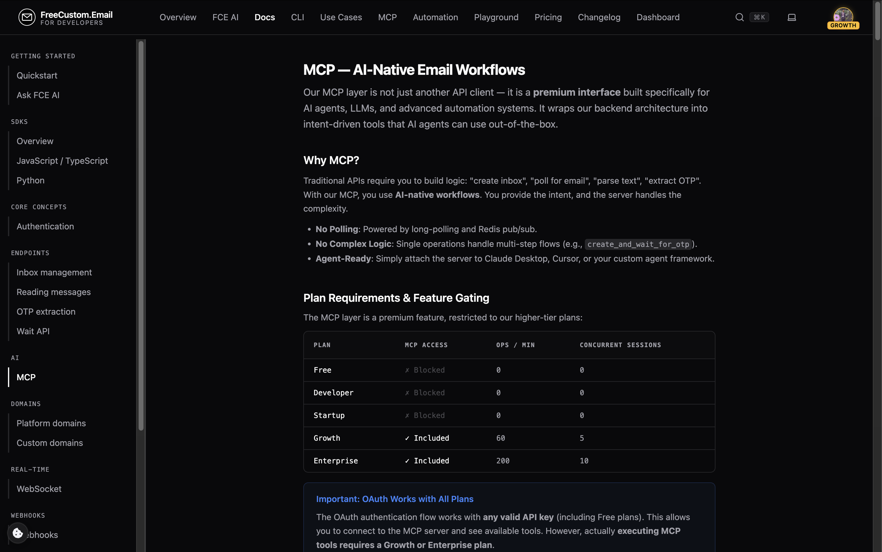 FCE MCP – Temp Mail for AI Agents gallery image